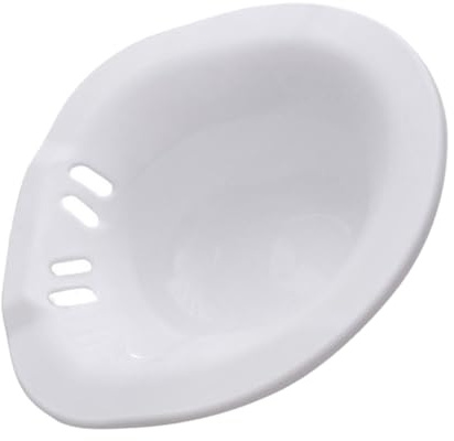 Sitzbadewanne aus Kunststoff, 1 Stück, Weiß, Klappbar