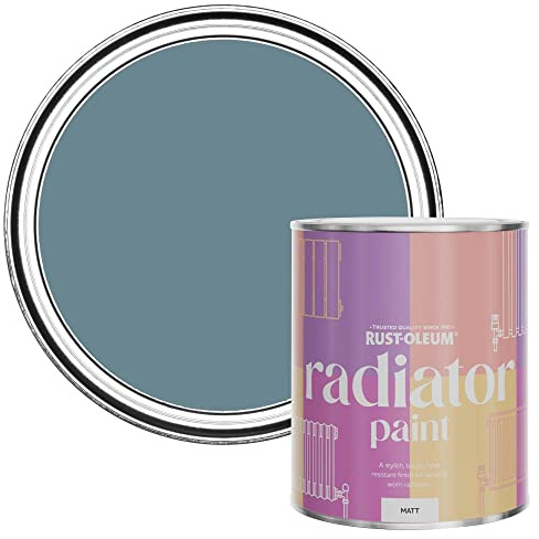 Rust-Oleum Blue Radiator Paint in Matt Finish - Pacific State 750ml