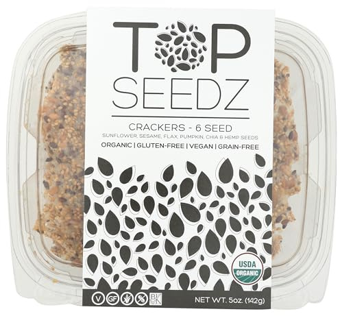 Top Seedz, Crackers 6 Seed Organic, 5 Ounce