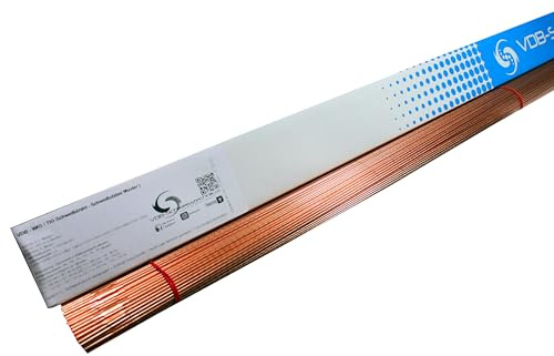 WIG Kupfer CuSn 6 Schweißstäbe - 2,4 mm & 3,0 mm - jeweils 10 Stück - Schweißdraht 2.1022