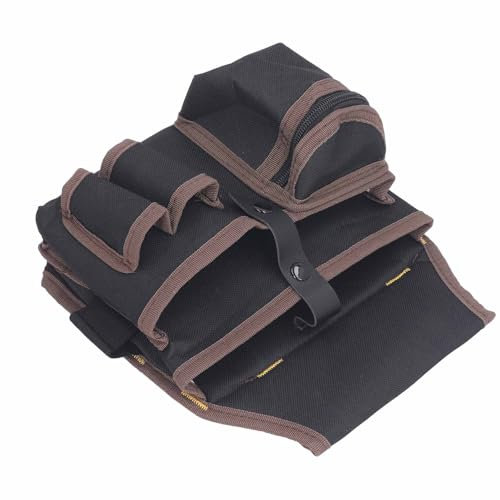 Werkzeuggürtel, Werkzeug Gürteltasche, Mehrzweck Wasserdichte Oxford-Stoff Taillen-Werkzeugtasche mit Mehreren Offenen Taschen für Installation und Wartung Lagerung