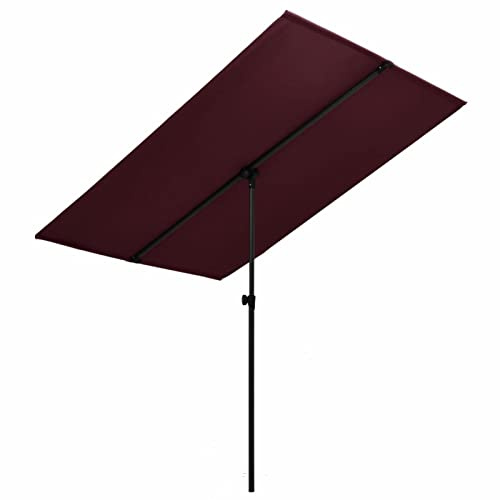 Rantry Ombrellone da Esterni con Palo in Alluminio 2x1,5 m bordò Mobili, Ombrellone, Ombrelloni, Ombrellone da Giardino, Ombrelloni da Esterno, Ombrellone Spiaggia, Ombrellone da Terrazzo Antivento