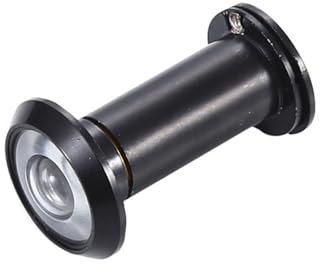 Door Viewer Anti-Theft Door Cat's Eye Door Mirror Front Doors Security Peep Hole Glass Lense Cat Eye Spyhole for House Hotel (Black)