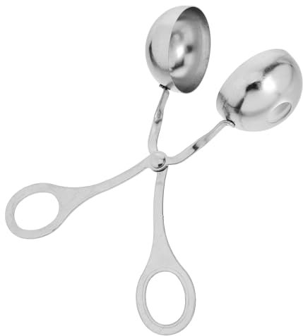 MUCKLILY Pince à Viande Acier Inoxydable Outil De Fabrication De Boulettes De Viande Cake Pops Pour Cuisine à Domicile Pour Réaliser Facilement Desserts