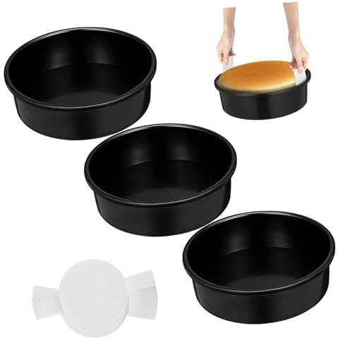 Genérico 3 Piezas De Moldes Para Pasteles Suministros Para Hornear Envoltorios Para Pasteles Cestas Para Hornear Cupcakes Adornos Para Cupcakes Molde Para Hornear Antiadherente Papel
