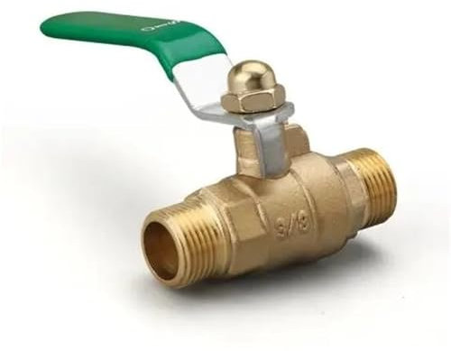 Mini Brass Ball Valve Compressor Air Water Gas Oil Shut Off Valve 1/8 1/4 3/8 1/2 Thread Male to Female (Male, 3I8)