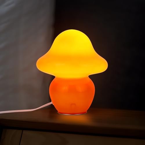 kaixunl Lampara de Mesa Hongo, Lampara Escritorio LED Regulable, Lámpara de Mesa Decorativa Con 3 Modos de Color, Luz Lectura, Flexo Escritorio, para Sala de Estar, Dormitorio, Estudio, 16 X 21cm