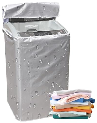 Housse de sèche-linge - Top Load Housse de machine à laver extérieure | Protection solaire imperméable, anti-poussière, tissu durable et plus épais pour une utilisation confortable