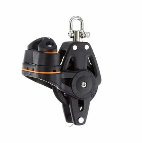 NSNYDNZ Pulley, Single Swivel Shackle Sailboat 35mm 1 3/8 Single Swivel Shackle Fairlead Cleat Block BP3511F