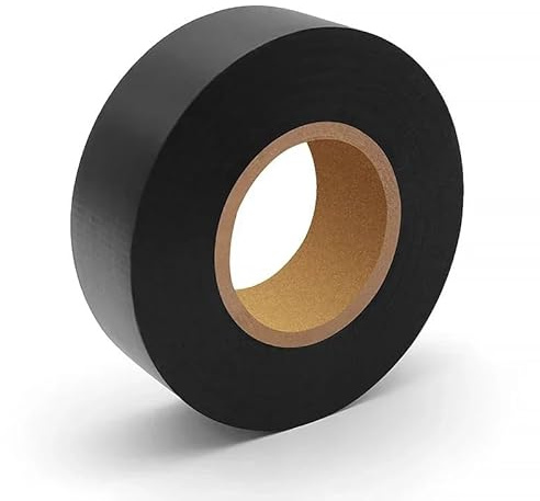 30M Black Flame Retardant Electrical Insulation Tape 19mm Width - High Voltage Waterproof PVC Adhesive Tape For Electrician Cable Repair