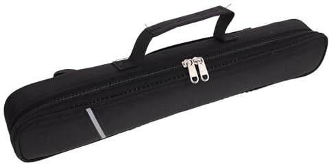 GARVALON Flötenhülle aus Oxford Stoff mit Gepolstertem Innenfutter und Verstellbarem Gurt Moderner Schwarzer Rucksack für Elektrisches Blasinstrumente zum Reisen