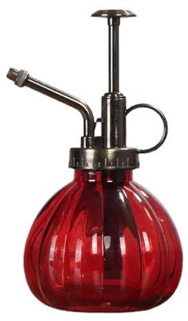 VMDVBNA sprühflasche 1 PC Glas Gießkanne Topf Vintage Plant Mister Messing Drucksprüher Retro Kürbis Sprühflasche Antikes Kupfer Sprinkler(Color 01)