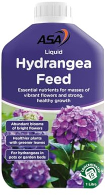 Hydrangea Liquid Feed Plant Food Fertiliser for Bigger Blooms of Flowers Concentrated 1 Litre Makes 225 Litres