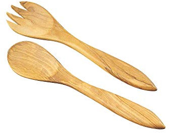 Couverts a salade en bois, 28 cm