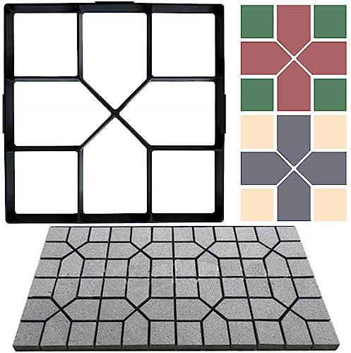 Stampo per Pavimentazione di Pietra Cemento Vialetto da Giardino DIY Strumenti del Calcestruzzo Camminata Muffa Compagno Strada Privata (A)