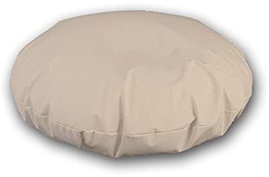 Cieffepi Home Collections Cojín decorativo de piel sintética, redondo, diámetro 50 cm (coccio)