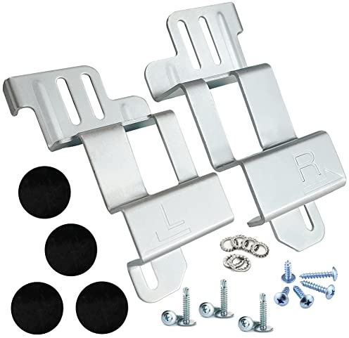 MEANHDAG SK-DH - Kit de apilamiento para lavadora y secadora Samsung de 24 pulgadas de ancho, solución de ahorro de espacio para juegos de lavadora apilables, todas las piezas incluidas