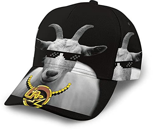 Lustige Ziege Tier Hörner Baseball Cap Sommer Caps Vintage Dad Cap Unisex Snapback Trucker Hat, Siehe Abbildung, One size