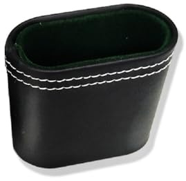 Generic Dice Cup - 1 Stück Leder Würfelbecher Schwarz - Keine Würfel - Leise Schütteln - Tragbare Würfelbecher - Bar KTV Poker Scammer Würfel - Partyspiel