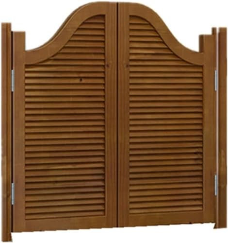 Retro-Café-Schwingtüren, doppelwirkende Federscharniere, Saloon-Schwingtür, Massivholz-Cowboy-Tür, Trennwand, Tür, Bar, Küche, automatisch schließendes Zauntor (Size : W 28in x H 32in)