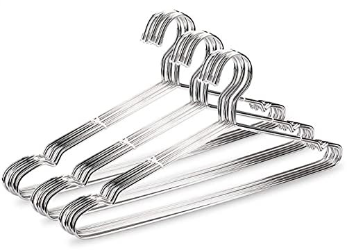 Abbigliamento adulto, pantaloni Grucce standard, grucce in filo metallico resistente in acciaio inossidabile da 45 cm, grucce for abiti, grucce for abiti standard, grucce for vestiti (20 pezzi/lotto)