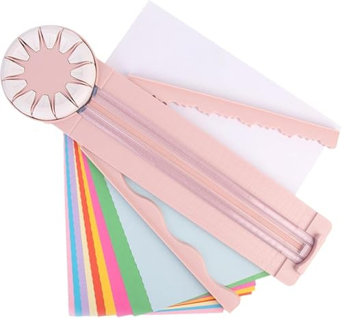 schneidemaschine ，12-in-1 Schneidemaschine Papier Mit Schnittlinienführung Und Seitenlineal, 360 Grad Rotary Handschneiden Papier Trimmer Für Scrapbooking Kartengestaltung Geschenkverpackung