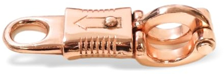 Panikhaken für Führstrick Pferd ideal als Ersatzhaken für Strick mit Panikhaken Strick Set für Pferde Zubehör (Rosegold, 2)
