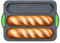 Moule à baguette en silicone, plaque à baguette à 4 compartiments, moule a baguette de pain four, moule antiadhésif, adapté à la cuisson de baguettes et de hot-dogs en cuisine