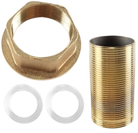 Laroal Kitchen Mixer Tap Repair Fitting Kit Faucet Threaded Brass Nut Stainless Steel Tube Parts Faucet Replacement Accessories for Plumbing Maintenance
