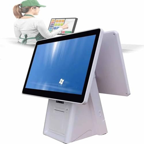 Caisse Enregistreuse à écran Tactile,Caisse Enregistreuse 20.4in,Moniteur Caisse Enregistreuse,Pc Pos USB Vga écran Moniteurs Pour La Restauration Au Détail