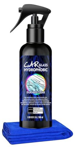 Vmiorzq Limpiador De Película De Grasa Para Ventanas De Coche,Spray De 100 Ml Para Recubrimiento De Parabrisas | Accesorios Limpieza para Pulir Lunetas Neumáticos Faros Retrovisores Caravanas