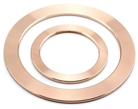 ZDVHOMCB CF25/35/63/80/100/150 Vacuum Copper Washer Gasket Sealing Ring for Flange Fittings Pump(CF25 25x35mm 2pcs,Raw Copper)