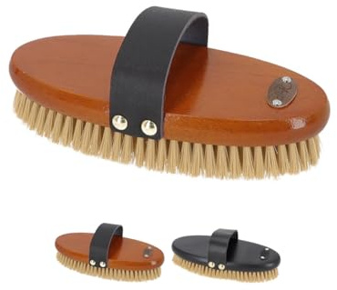 netproshop Kardätsche Royal mit Weichen Tampico-Fasern - Für Glanz und Sanfte Fellpflege, Farbe:Braun