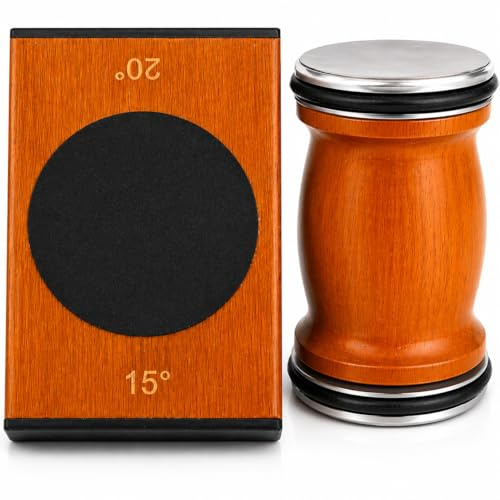 Affûteur Couteaux Professionnel OXARYO – Aiguiseur Manuel à Rouleau – Disque Diamant & Acier Inox – Angle 15° / 20° – Ultra Précis – Pour Couteaux de Cuisine & Japonais – Bois Premium