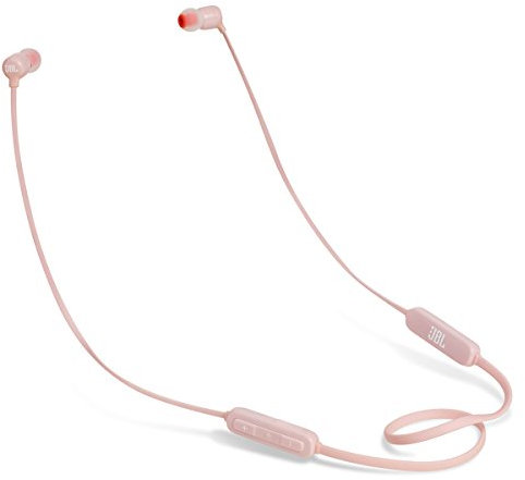 JBL T110BT Wireless in-Ear Headphones with Three-Button Remote and Microphone (Pink)
