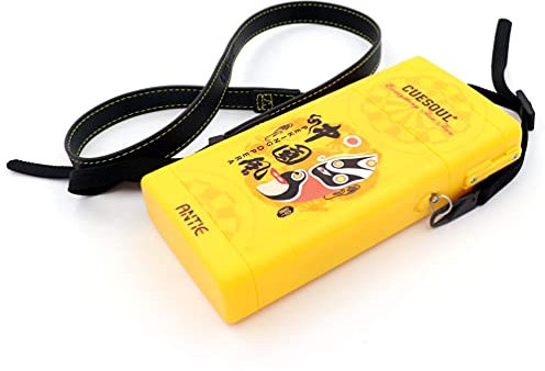 CUESOUL ANTIE Hartpfeilkoffer, für 6 Stahlspitzenpfeile/Weichspitzenpfeile und zus?tzliches Zubeh?r, mit Peking Opera Maskendesign, dauerhafte Verwendung