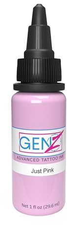 INTENZE Tatuaje Colore Rosa 30ml - Just Pink - Original:Tinta vegana para tatuajes permanentes vivos, color para tatuajes permanentes, Stick&Poke con consistencia perfecta.