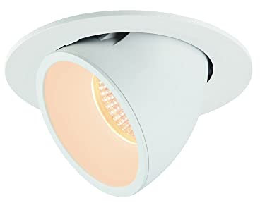 SLV Deckeneinbauleuchte NUMINOS® GIMBLE L/LED Spot, Fluter, Deckenstrahler, Deckenleuchte, Einbau-Leuchte, Innen-Beleuchtung / 2700K 25.4W 2250lm weiß 20Grad