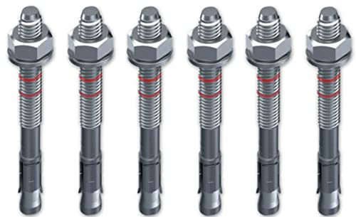 M12 x200mm - 10 Stück/Schwerlastanker OPTION 7 Bolzenanker verzinkt mit ETA Zulassung in Industriequalität Ankerbolzen Keilanker Schwerlastdübel