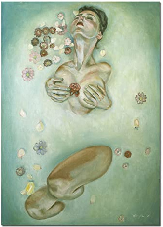 Original Ölgemälde Frau Akt in Öl Unikat - Aktbild Moderne Kunst Gemälde Wandkunst Home Decor - Aktmalerei Schlafzimmer Dekoration - Weihnachtsgeschenk