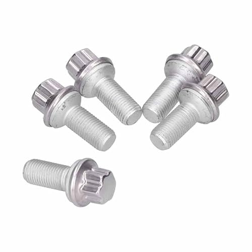 Bomunik 5 Pcs Wheel Lug Bolts M14X1.5mm 26/49mm for Mercedes-Benz A C E S CL SLC SLK 180 200 300 350 63 AMG Class W203 W204 W205 W211 W212 W219 W218 C200K E250 E350 Replace# 0009905107 0009903507