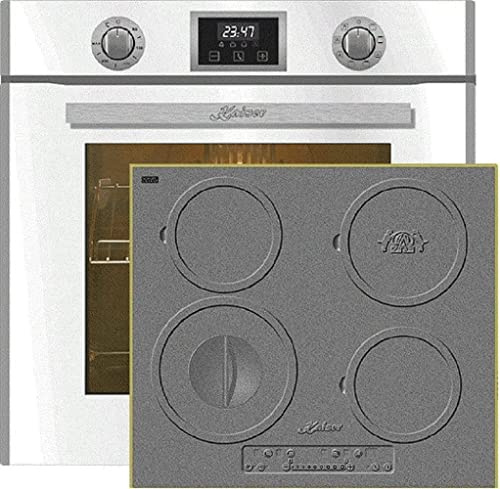 Kaiser - Juego de horno (6326 W+KCT 6705 RI, horno eléctrico empotrado, autárcico, 79L, 10 funciones + placa de inducción empotrable, 60 cm, 4 zonas de cocción