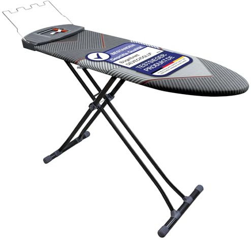 DEVECIOĞLU Bügelbrett 140x40cm - XL Bügeltisch für Dampfbügelstation, Bügelbrett Groß, klappbarer Bügeltisch, höhenverstellbar, Ironing Board, (MM154)