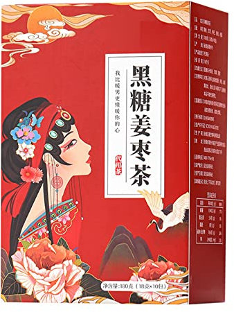 Tè di Giuggiola e Zucchero Nero Tè Salutare Tradizionale per Dismenorrea e Raffreddore Corporeo