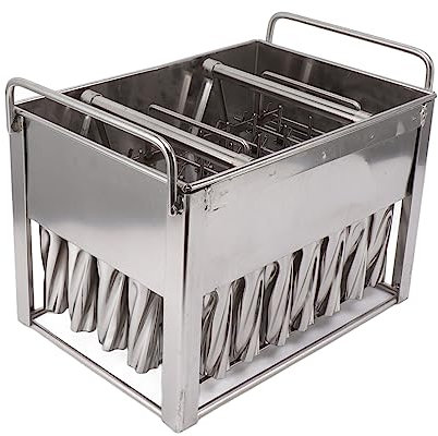 Moldes de Paletas Caseras, Molde de Helado de Acero Inoxidable de 40 Cavidades para Bricolaje 58ml