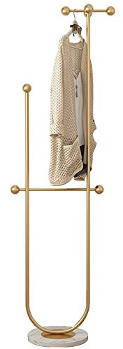 Robuster Kleiderständer, Kleiderständer mit Stahlkonstruktion, Kleiderstange und 6 Haken, unteres Regal, für den Zugang zum Schlafzimmer im Dachgeschoss