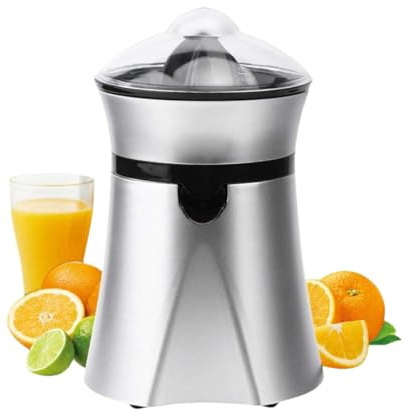 Topyond Spremiagrumi Elettrico Potente Spremiagrumi Arancia E Limone Estrattore Macchina per Succhi di Frutta per Delizie Appena Spremute EU 220V Pressa per Succo di Frutta Melograno, Arancia, Limoni