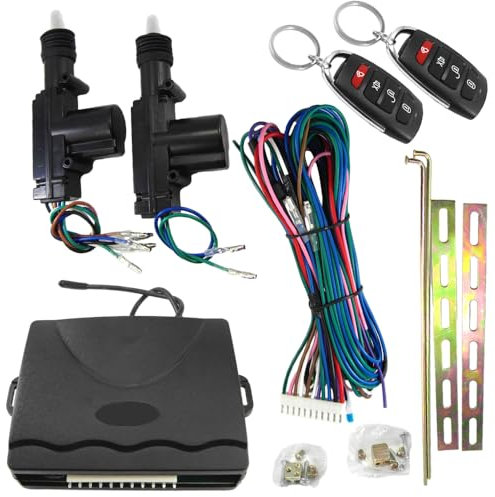 KACEPAR Auto Alarm Remote Controls Central Door Locking System,Car Security Kit,Car Central Locking Immobiliser,Fit for 24V Cars