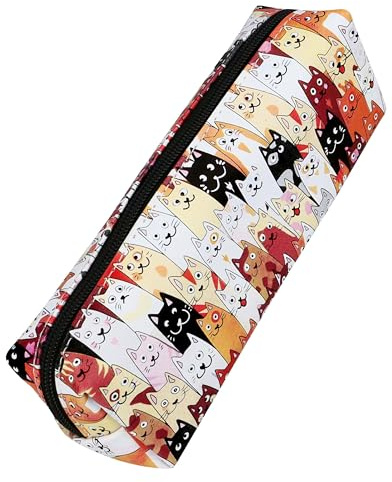 Online Federmäppchen I Stylische Federtasche für die Schule I Pencil Case mit praktischem Reißverschluss zur Aufbewahrung von Stiften & mehr