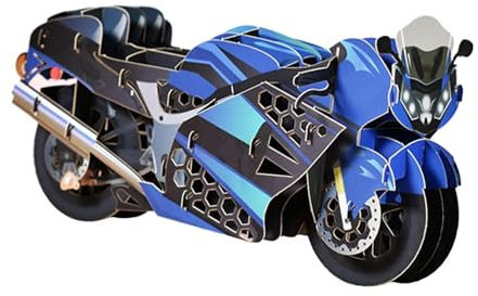 TVIVID Grußkarte Glückwunschkarte 3D Motorrad Popup Karte für Jahrestag Abschluss Verlobung Muttertag Feier